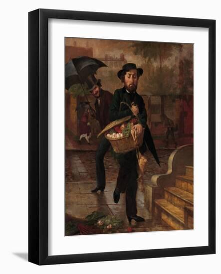 Young Husband, First Marketing, 1854-Lilly Martin Spencer-Framed Giclee Print