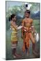 Young Iban or Sea Dayaks People in Gala Attire, Borneo, 1922-Charles Hose-Mounted Giclee Print