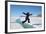Young Inuit Boy Jumping over a Crack on Ice Floe, Ellesmere Island, Nanavut, Canada, June 2012-Eric Baccega-Framed Photographic Print
