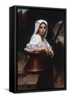 Young Italian Girl Drawing Water From A Well, 1871-William Adolphe Bouguereau-Framed Stretched Canvas