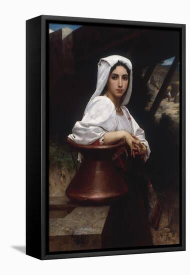 Young Italian Girl Drawing Water From A Well, 1871-William Adolphe Bouguereau-Framed Stretched Canvas