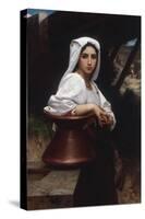 Young Italian Girl Drawing Water From A Well, 1871-William Adolphe Bouguereau-Stretched Canvas