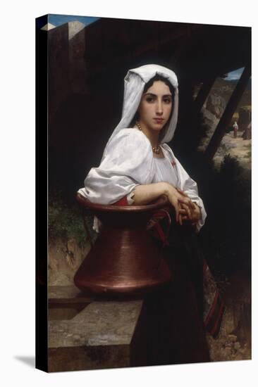 Young Italian Girl Drawing Water From A Well, 1871-William Adolphe Bouguereau-Stretched Canvas