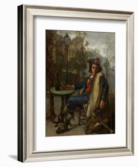 Young Italian Street Musician, C.1877-Thomas Couture-Framed Giclee Print