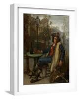 Young Italian Street Musician, C.1877-Thomas Couture-Framed Giclee Print