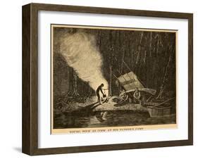 Young James Polk as Cook at His Father's Camp, 1800s-null-Framed Art Print