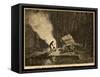 Young James Polk as Cook at His Father's Camp, 1800s-null-Framed Stretched Canvas