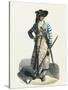 Young Javan Man in War Dress-null-Stretched Canvas