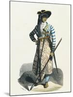 Young Javan Man in War Dress-null-Mounted Giclee Print