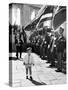 Young John Kennedy Jr, the President's Son, 'Inspects' the Honor Guard-null-Stretched Canvas