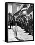 Young John Kennedy Jr, the President's Son, 'Inspects' the Honor Guard-null-Framed Stretched Canvas