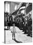 Young John Kennedy Jr, the President's Son, 'Inspects' the Honor Guard-null-Stretched Canvas