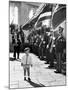 Young John Kennedy Jr, the President's Son, 'Inspects' the Honor Guard-null-Mounted Photo