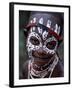 Young Karo Girl Shows Off Her Attractive Make Up, Omo River, Southwestern Ethiopia-John Warburton-lee-Framed Photographic Print