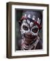 Young Karo Girl Shows Off Her Attractive Make Up, Omo River, Southwestern Ethiopia-John Warburton-lee-Framed Photographic Print