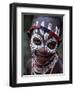 Young Karo Girl Shows Off Her Attractive Make Up, Omo River, Southwestern Ethiopia-John Warburton-lee-Framed Photographic Print