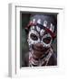 Young Karo Girl Shows Off Her Attractive Make Up, Omo River, Southwestern Ethiopia-John Warburton-lee-Framed Photographic Print