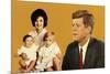 Young Kennedy Family-null-Mounted Art Print