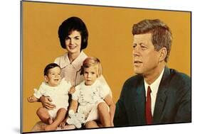 Young Kennedy Family-null-Mounted Art Print