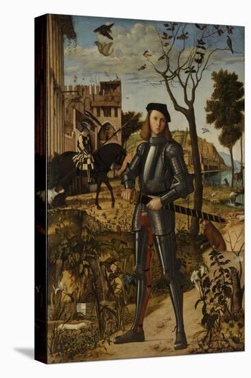 Young Knight in a Landscape, 1510-Vittore Carpaccio-Stretched Canvas