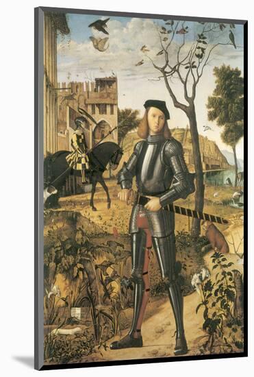 Young Knight In A Landscape: Francesco della Rovere-Vittore Carpaccio-Mounted Premium Giclee Print