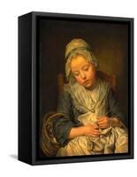 Young Knitter Asleep, C.1759-Jean Baptiste Greuze-Framed Stretched Canvas