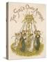 Young Ladies Dancing Around the Maypole-Kate Greenaway-Stretched Canvas