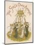 Young Ladies Dancing Around the Maypole-Kate Greenaway-Mounted Art Print
