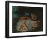 Young Ladies on the Bank of the Seine, before 1857-Gustave Courbet-Framed Giclee Print
