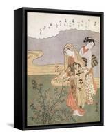 Young Lady and Maid, C1745-1770-Suzuki Harunobu-Framed Stretched Canvas