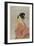 Young Lady Blowing on a Poppin-Kitagawa Utamaro-Framed Art Print