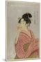 Young Lady Blowing on a Poppin-Kitagawa Utamaro-Mounted Art Print