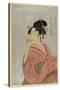 Young Lady Blowing on a Poppin-Kitagawa Utamaro-Stretched Canvas