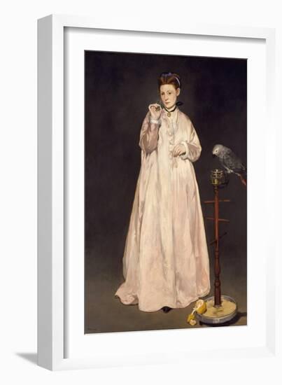 Young Lady in 1866, 1866-Edouard Manet-Framed Giclee Print