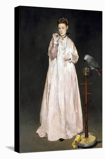 Young Lady in 1866-Edouard Manet-Stretched Canvas