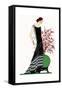 Young Lady in Black Evening Dress by Jeanne Lanvin-null-Framed Stretched Canvas