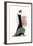 Young Lady in Black Evening Dress by Jeanne Lanvin-null-Framed Giclee Print