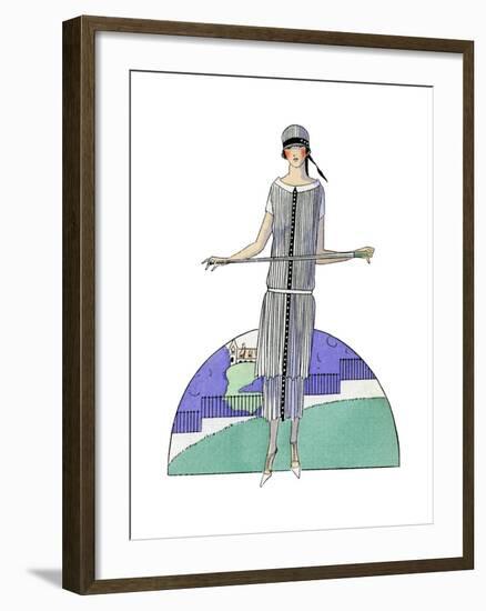 Young Lady in Dress by Jean Patou-null-Framed Giclee Print