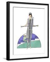 Young Lady in Dress by Jean Patou-null-Framed Giclee Print