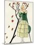 Young Lady in Dress by Paul Poiret-null-Mounted Art Print