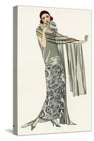 Young Lady in Evening Gown by Paul Poiret-null-Stretched Canvas