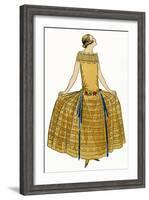 Young Lady in Evening Gown by Philippe and Gaston-null-Framed Art Print