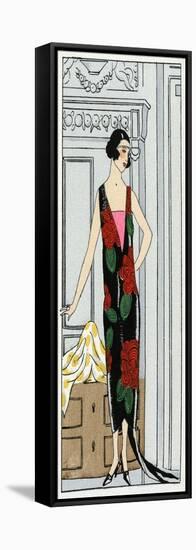 Young Lady in Long Evening Dress by Molyneux-null-Framed Stretched Canvas