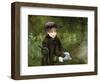 Young Lady in the Park, C1880-Mary Cassatt-Framed Giclee Print