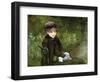 Young Lady in the Park, C1880-Mary Cassatt-Framed Giclee Print