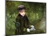 Young Lady in the Park, C1880-Mary Cassatt-Mounted Giclee Print