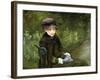 Young Lady in the Park, C1880-Mary Cassatt-Framed Giclee Print