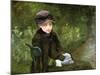 Young Lady in the Park, C1880-Mary Cassatt-Mounted Giclee Print