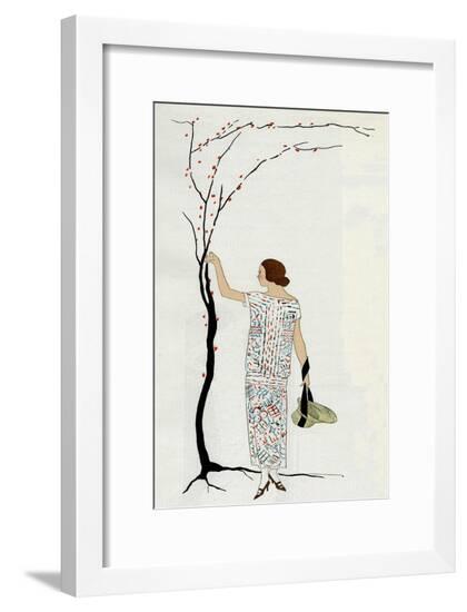 Young Lady in Tubular Dress by Molyneux--Framed Art Print
