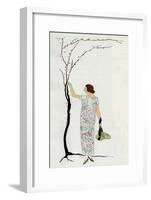 Young Lady in Tubular Dress by Molyneux-null-Framed Art Print